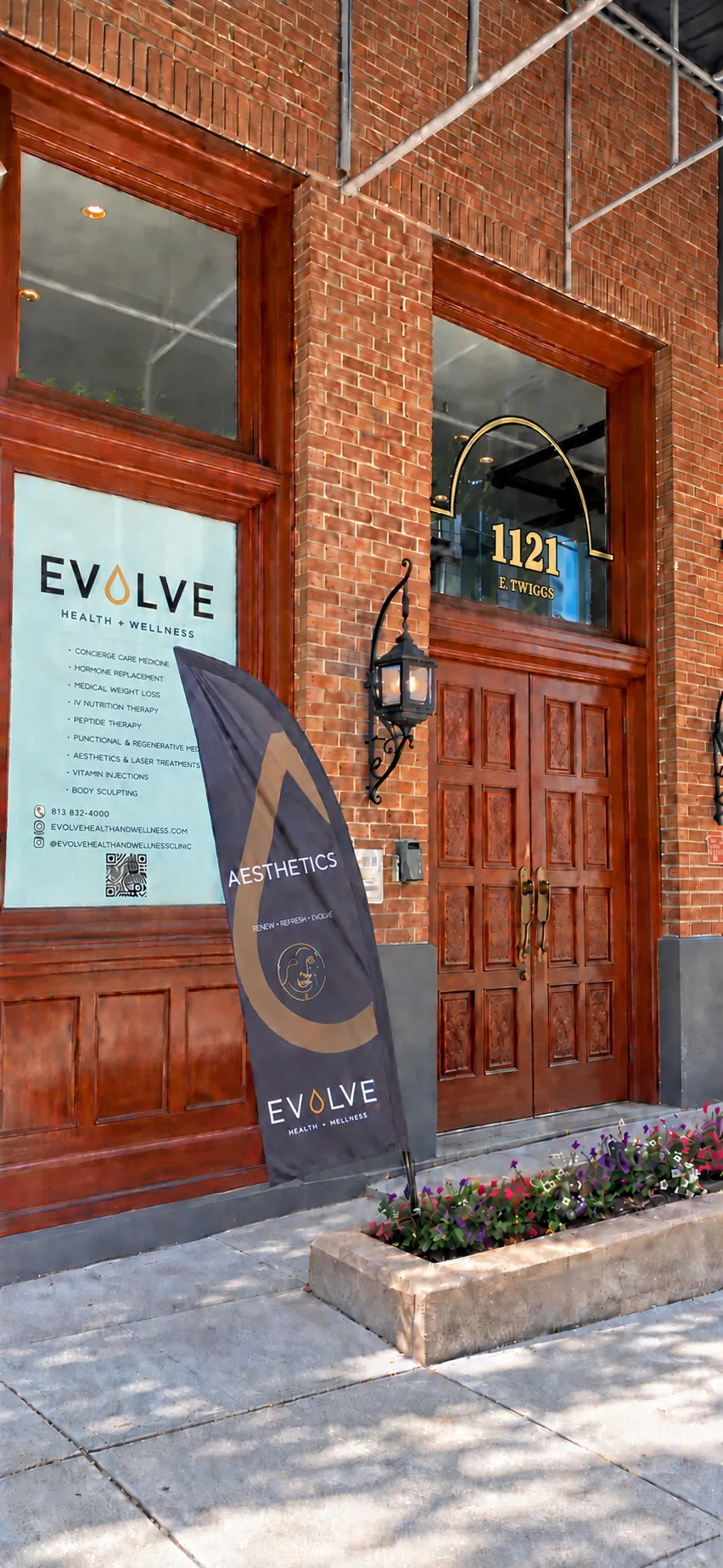 Evolve Health + Wellness building entrance
